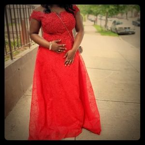 Red Elegant Dress(prom, weddings, parties, etc.)